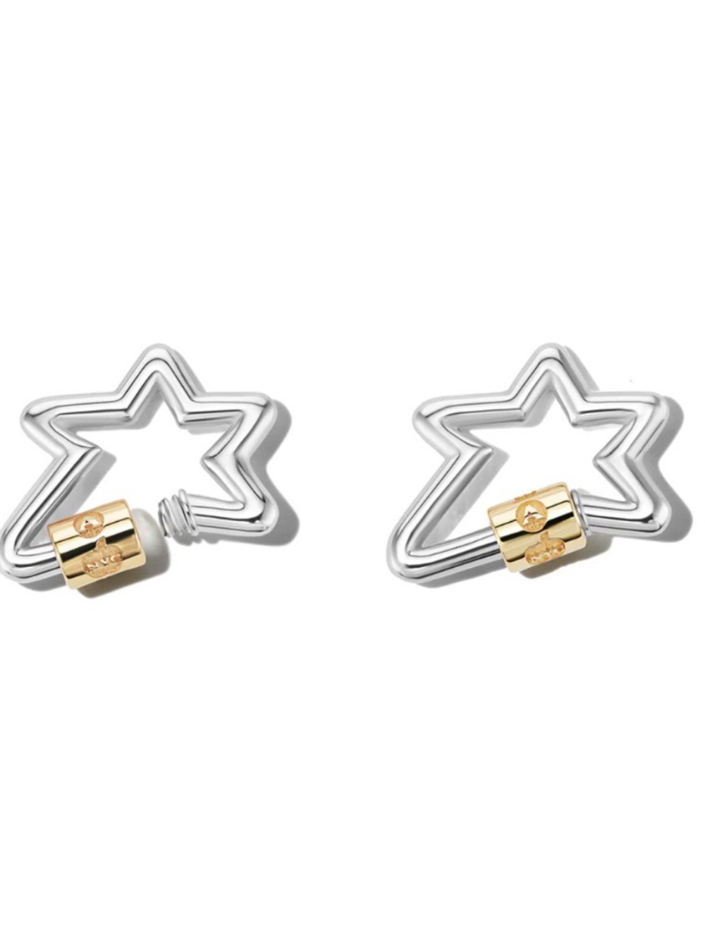 Marla Aaron Chubby Starlock in Silver & Gold